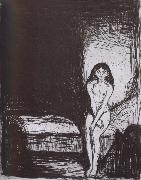 Edvard Munch Pubescent oil painting artist